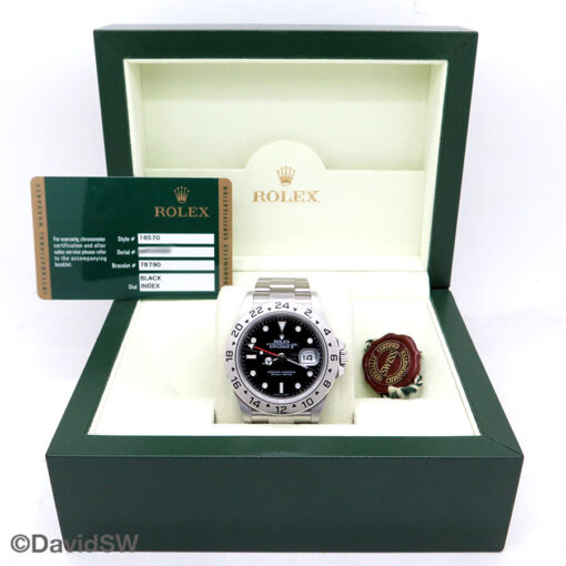 Rolex 16570 Explorer II with Black Dial and 3186 Movement - Image 2