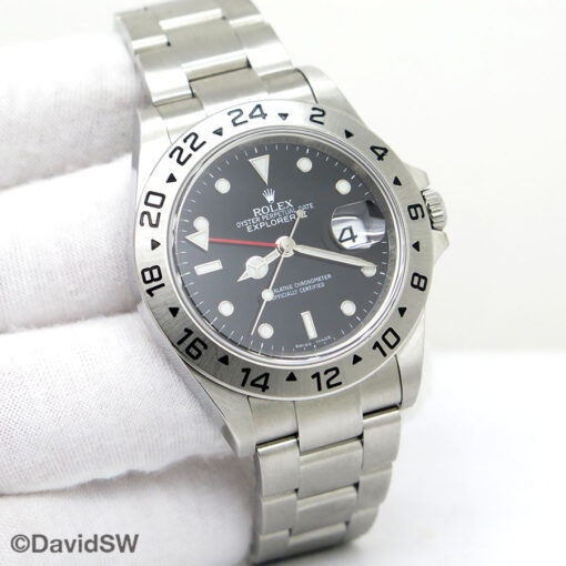 Rolex 16570 Explorer II with Black Dial and 3186 Movement