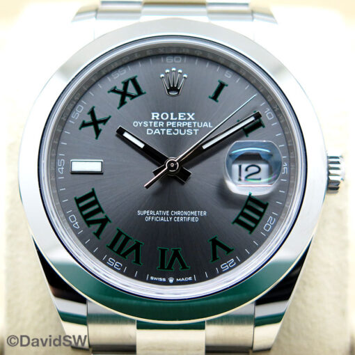 Rolex 126300 Datejust 41 with Slate Roman Dial on Oyster - Image 3