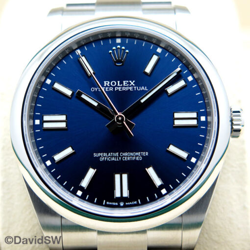 Rolex 124300 Oyster Perpetual 41mm with Blue Dial - Image 3