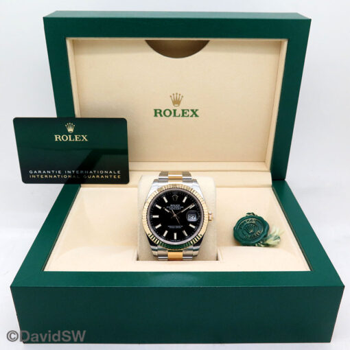 Rolex 126333 Datejust 41 18K/SS with Black Stick Dial on Oyster - Image 2