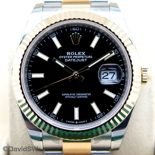 Rolex 126333 Datejust 41 18K/SS with Black Stick Dial on Oyster - Image 3