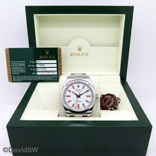 Rolex 116400 Milgauss with White Dial - Image 2