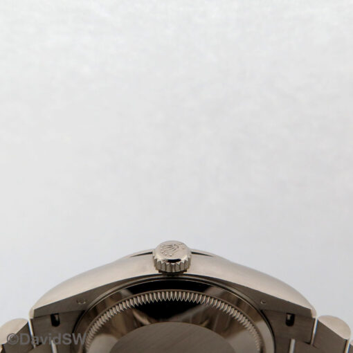 Rolex 128239 Day Date 36 18K White Gold with Blue Ombre Diamond Dial - Image 4