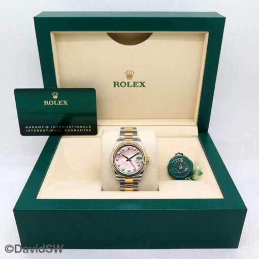 Rolex 278273 Datejust 18K/SS with Black Mother of Pearl Diamond Dial on Oyster - Image 2