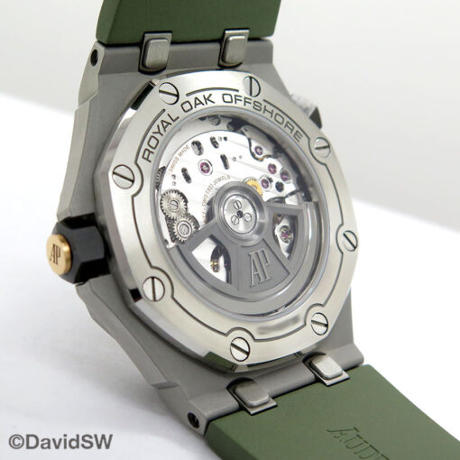 Audemars Piguet 15720ST Royal Oak Offshore Diver with Khaki Green Dial - Image 4