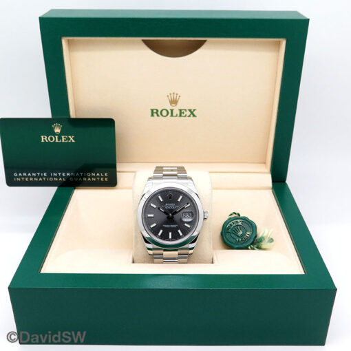 Rolex 126300 Datejust 41 with Slate Stick Dial on Oyster - Image 2