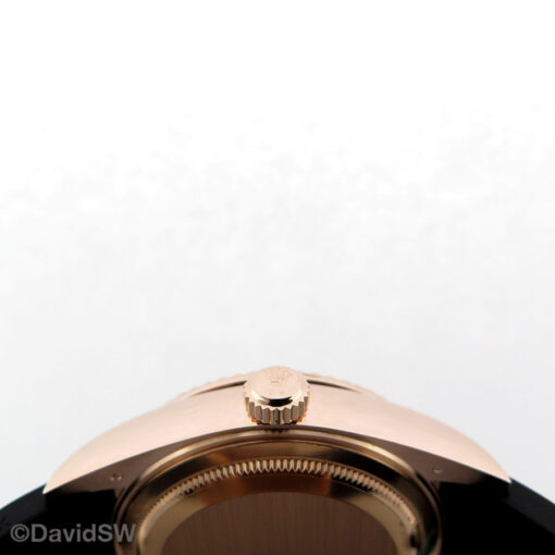 Rolex 326235 Skydweller 18K Rose Gold with Slate Dial on Oysterflex - Image 4