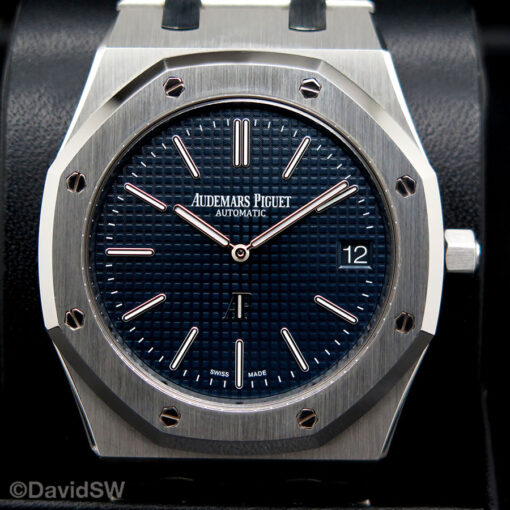 Audemars Piguet 15202ST Royal Oak "Jumbo" Ultra Thin with Blue Dial - Image 3