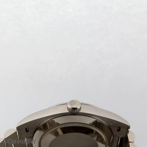 Rolex 228239 Day Date 18K White Gold with Olive Green Roman Dial - Image 4