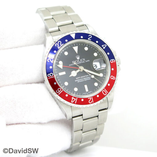 Rolex 16710 GMT Master II with Red/Blue Bezel