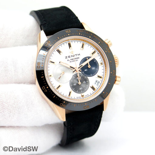 Zenith Chronomaster Sport 18k Rose Gold with White Dial
