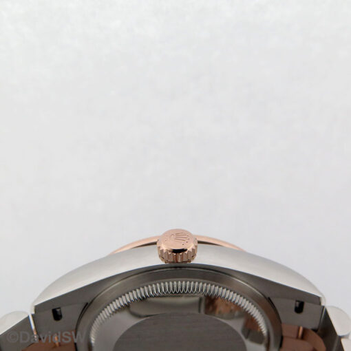Rolex 126281RBR Datejust 18K/SS with Black Diamond Dial and Diamond Bezel on Jubilee - Image 4