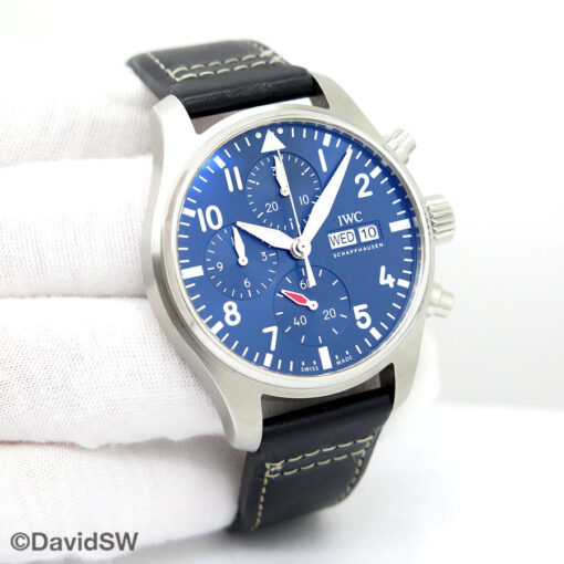 IWC IW3881 Pilot's Watch Chronograph 41mm with Blue Dial