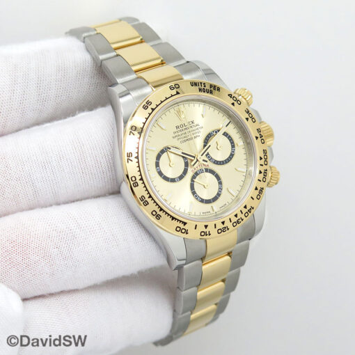 Rolex 126503 Cosmograph Daytona 18K/SS with Gold Dial (New Model)