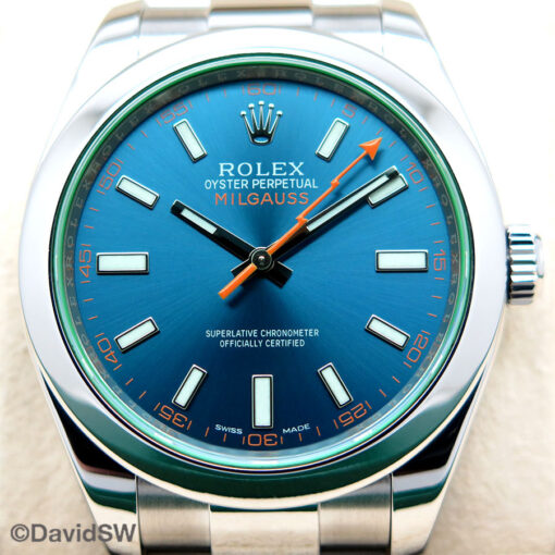 Rolex 116400GV Milgauss with Blue Dial - Image 3