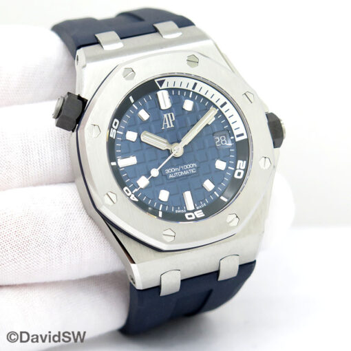 Audemars Piguet 15720ST Royal Oak Offshore Diver with Blue Dial