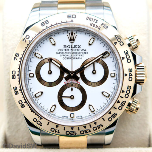 Rolex 116503 Cosmograph Daytona 18K/SS with White Dial - Image 3