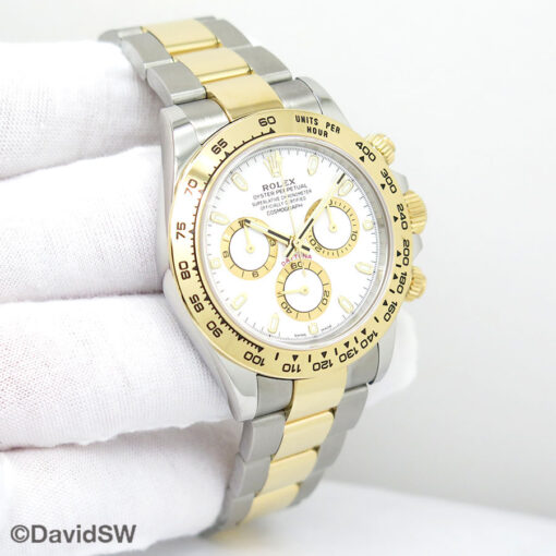Rolex 116503 Cosmograph Daytona 18K/SS with White Dial