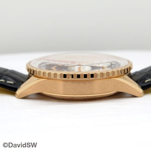Breitling RB0138 Navitimer B01 Chronograph 43mm with Black Dial 18K Rose Gold on Leather Strap - Image 7