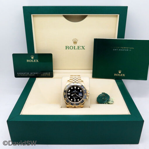 Rolex 126718GRNR GMT Master II 18K Yellow Gold on Jubilee (New Model) - Image 2