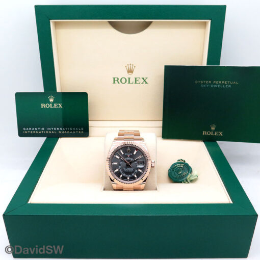 Rolex 336935 Skydweller 18K Rose Gold with Slate Dial (New Model) - Image 2