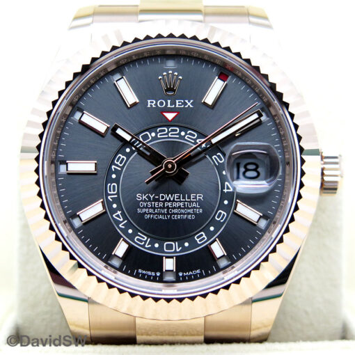 Rolex 336935 Skydweller 18K Rose Gold with Slate Dial (New Model) - Image 3