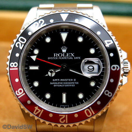 Rolex 16710 GMT Master II with Red/Black Bezel - Image 3