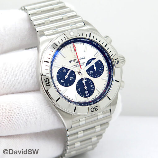 Breitling AB0134 Chronomat B01 42mm with Silver Dial
