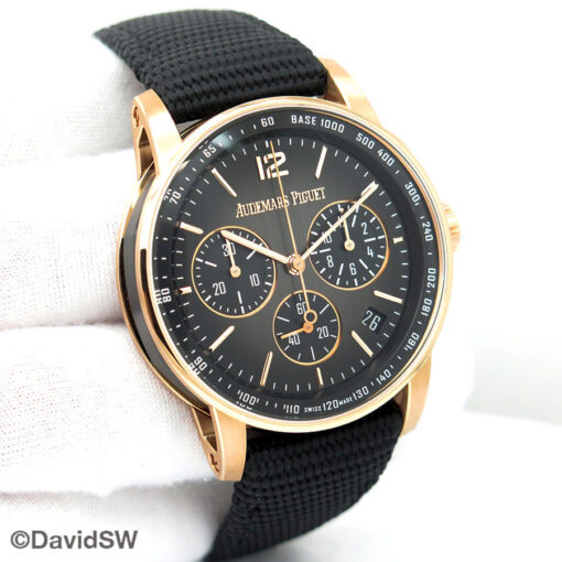 Audemars Piguet 26393NR Code 11.59 Automatic Chronograph 18K Rose Gold and Black Ceramic