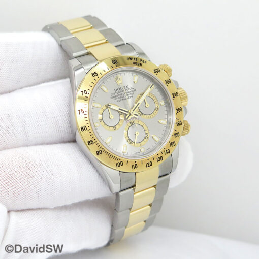 Rolex 116523 Cosmograph Daytona 18K/SS with Steel Dial