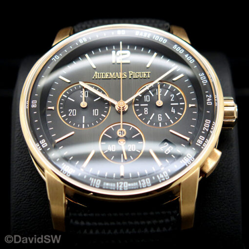 Audemars Piguet 26393NR Code 11.59 Automatic Chronograph 18K Rose Gold and Black Ceramic - Image 3