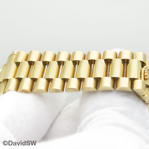 Rolex 118238 Day Date 18K Yellow Gold with Champagne Stick Dial on President - Image 9