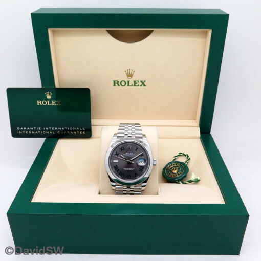 Rolex 126300 Datejust 41 with Slate Roman Dial on Jubilee - Image 2