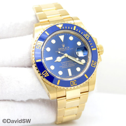 Rolex 116618LB Submariner 18K Yellow Gold