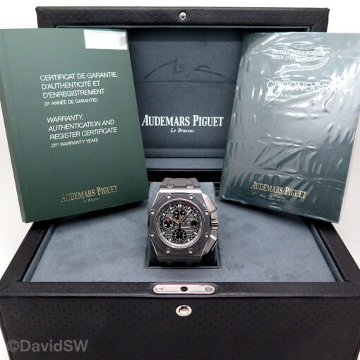 Alternative view of Audemars Piguet 26568IM Royal Oak Offshore Titanium Chronograph "Michael Schumacher" Limited Edition