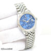 Rolex 278274 Datejust with Blue Floral Motif Diamond Dial on Jubilee