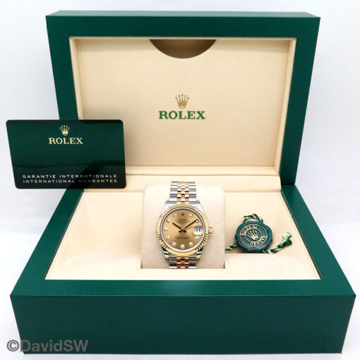 Rolex 278273 Datejust 18K/SS with Champagne Diamond Dial on Jubilee - Image 2