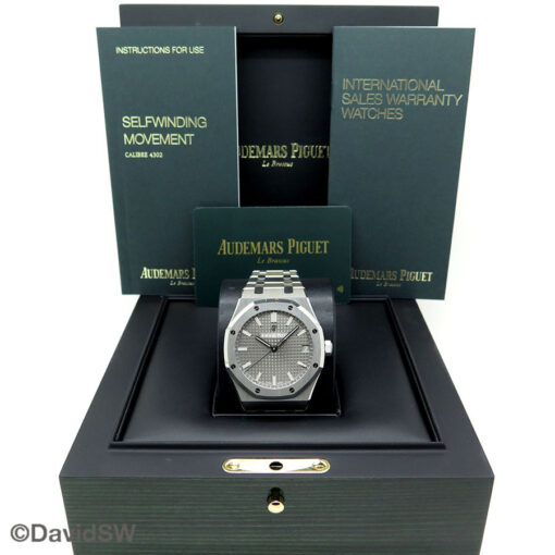 Alternative view of Audemars Piguet 15500ST Royal Oak with Ruthenium Dial