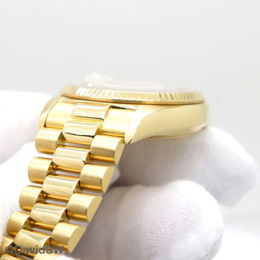 Rolex 18038 Day Date 18K Yellow Gold with Champagne Stick Dial - Image 7