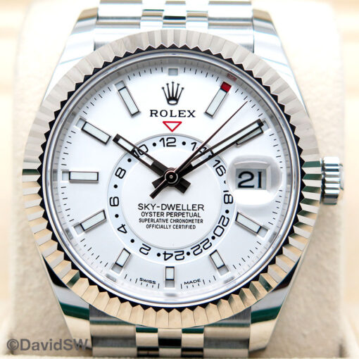 Rolex 326934 Skydweller with White Dial on Jubilee - Image 3