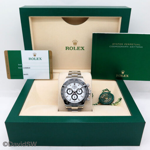 Rolex 116500LN Cosmograph Daytona with White Dial - Image 2