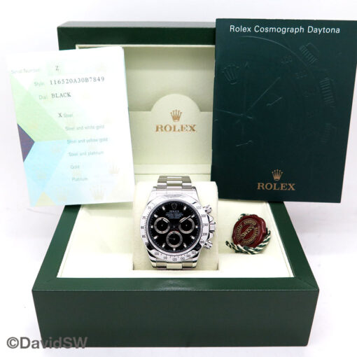 Rolex 116520 Cosmograph Daytona with Black Dial - Image 2