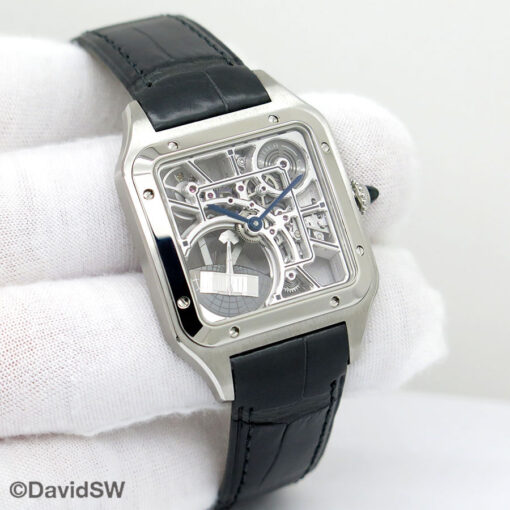 Cartier WHSA0032 Santos-Dumont Skeleton Micro-Rotor