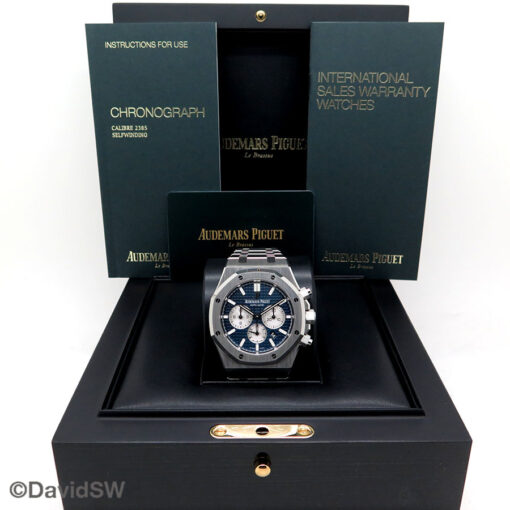 Audemars Piguet 26331ST Royal Oak Chronograph with Blue Dial - Image 2