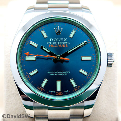Rolex 116400GV Milgauss with Blue Dial - Image 3