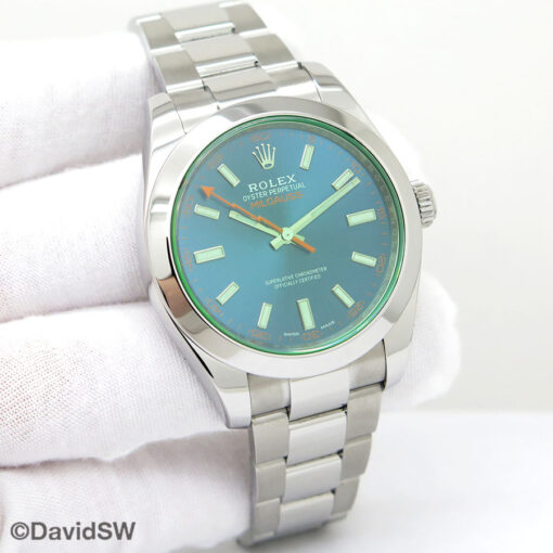 Rolex 116400GV Milgauss with Blue Dial