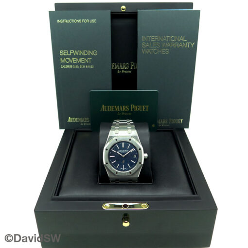 Audemars Piguet 15202ST Royal Oak "Jumbo" Ultra Thin with Blue Dial - Image 2