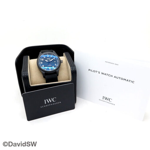 Alternative view of IWC IW3269 Pilot’s Watch Automatic Top Gun Ceramic on NATO