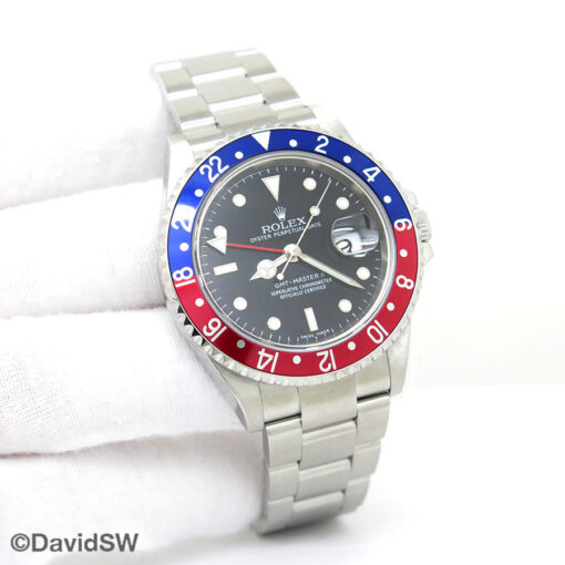 Rolex 16710B GMT Master II with Red & Blue Bezel and 3186 Movement